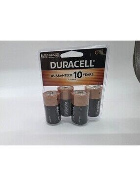 Duracell C4 Batteries Pack - Guaranteed 10 Years Storage